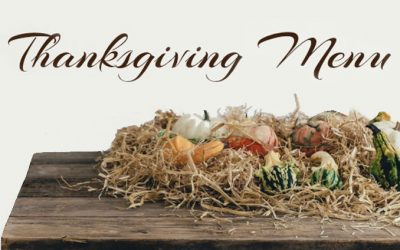 Thanksgiving Menu!